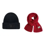 Black Hat+Red Scarf