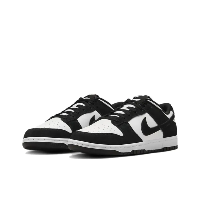 Nike Slip Resistant Shock Absorbers Lightweight Low Top Skateboard Shoes Unisex Black White-2