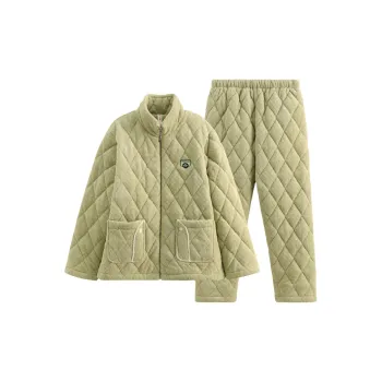FENTENG Pajama Set Women's Pea Green