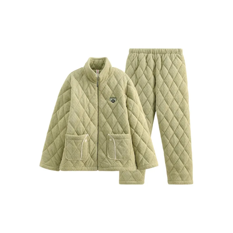 FENTENG Pajama Set Women's Pea Green-0
