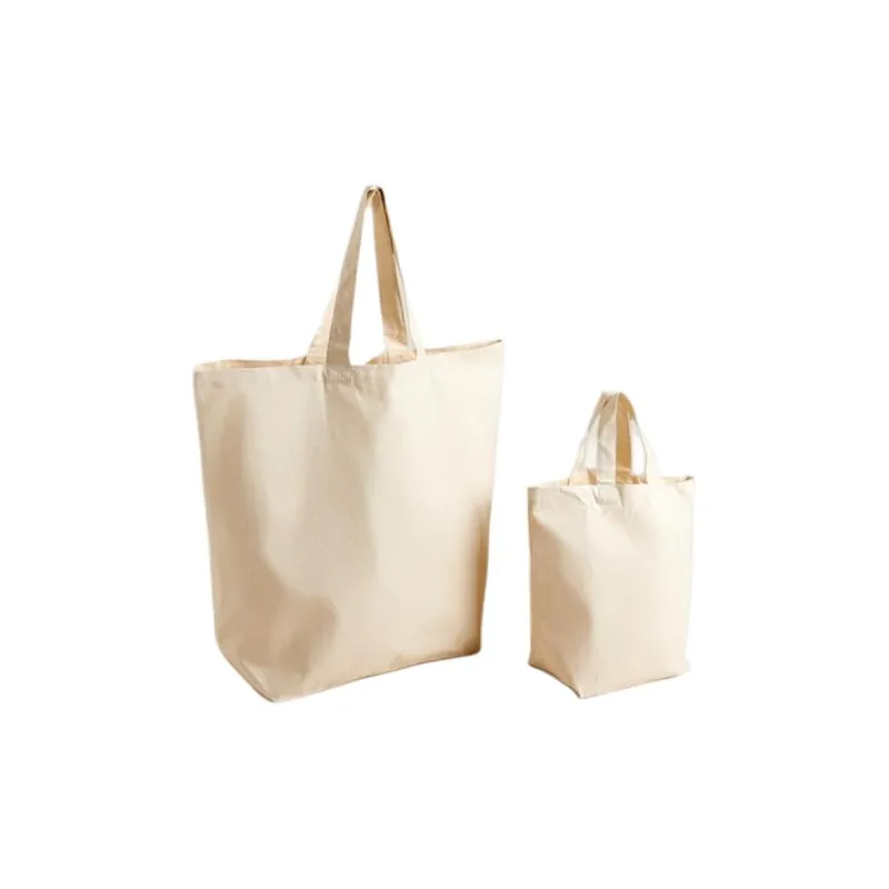 ZARA Cotton Tote Bag Shopping Bag Handbag Regular Unisex White-1