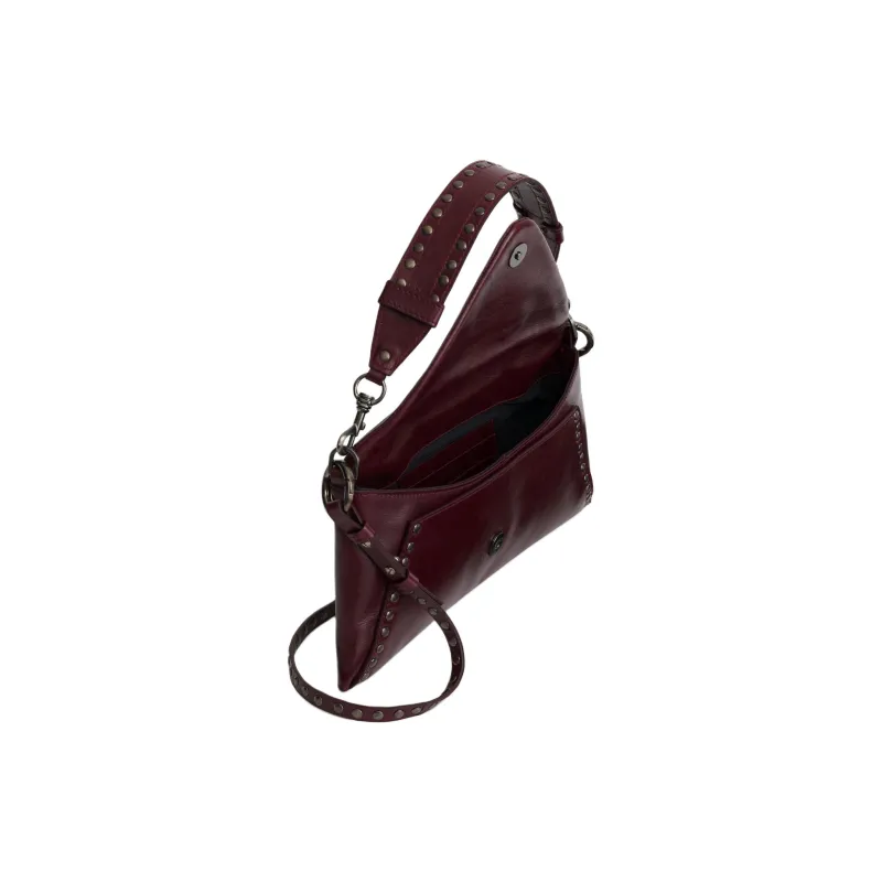 ZARA Cow Leather Shoulder Bag Crossbody Bag Handbag Mini Women's Bright Red-3