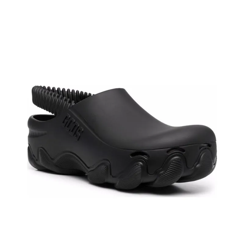 GCDS Embossed-logo Slingback Clogs-2