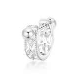 Baby's Breath Hoop Earrings (Single)