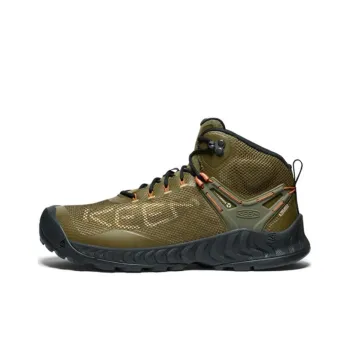 KEEN NXIS EVO Anti Slip Wear Resistant Mid Top Hiking Shoes Men's Green