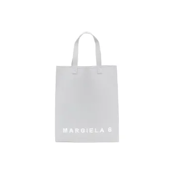 MM6 Maison Margiela Polyester Tote Bag, Shopping Bag, Shoulder Bag, Handbag Women's Silver Gray