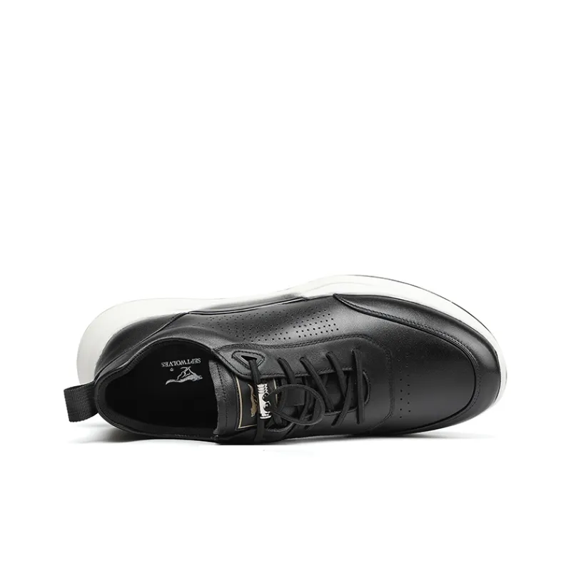 SEPTWOLVES Low Top Casual Shoes Men's Black HD-2