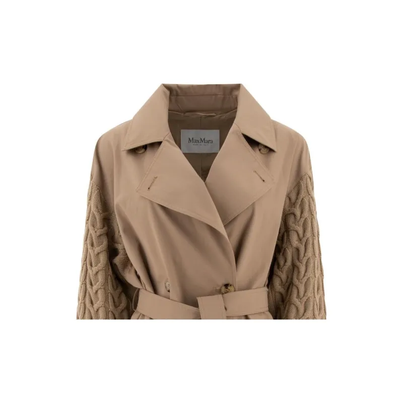 MaxMara Panelled Tie-Waist Coat-2
