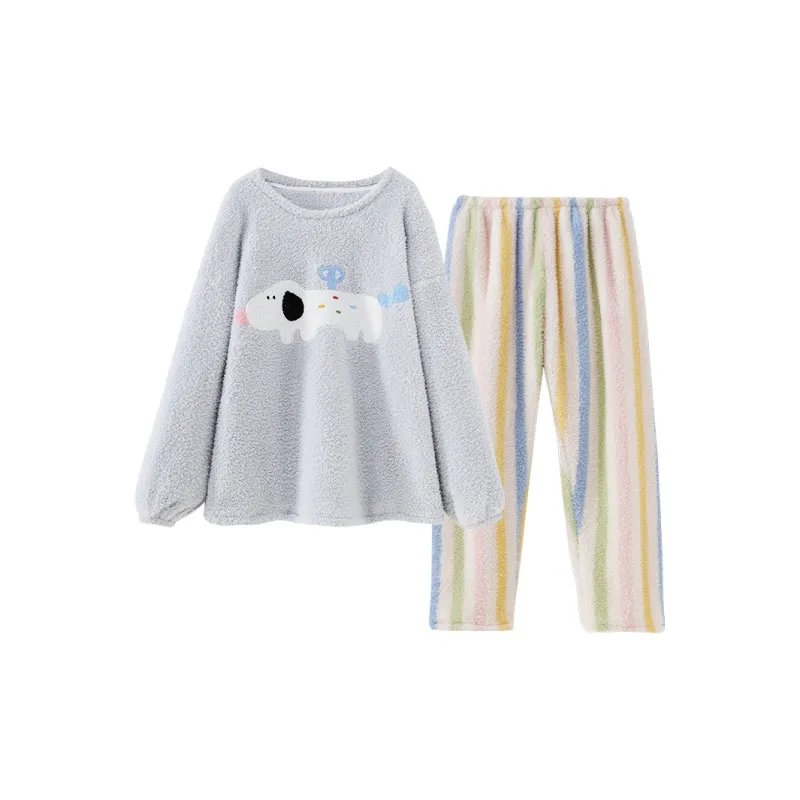 O'MESIK Pajama Set Women's Apricot-6