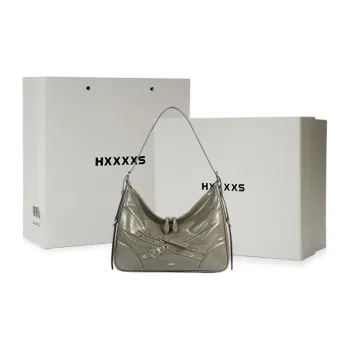 HXXXXS Cow Leather Shoulder Bag Women's Black