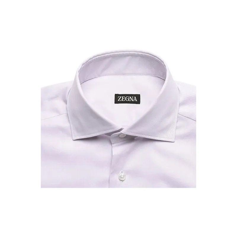 Zzegna Shirts Men Purple Lilac-2
