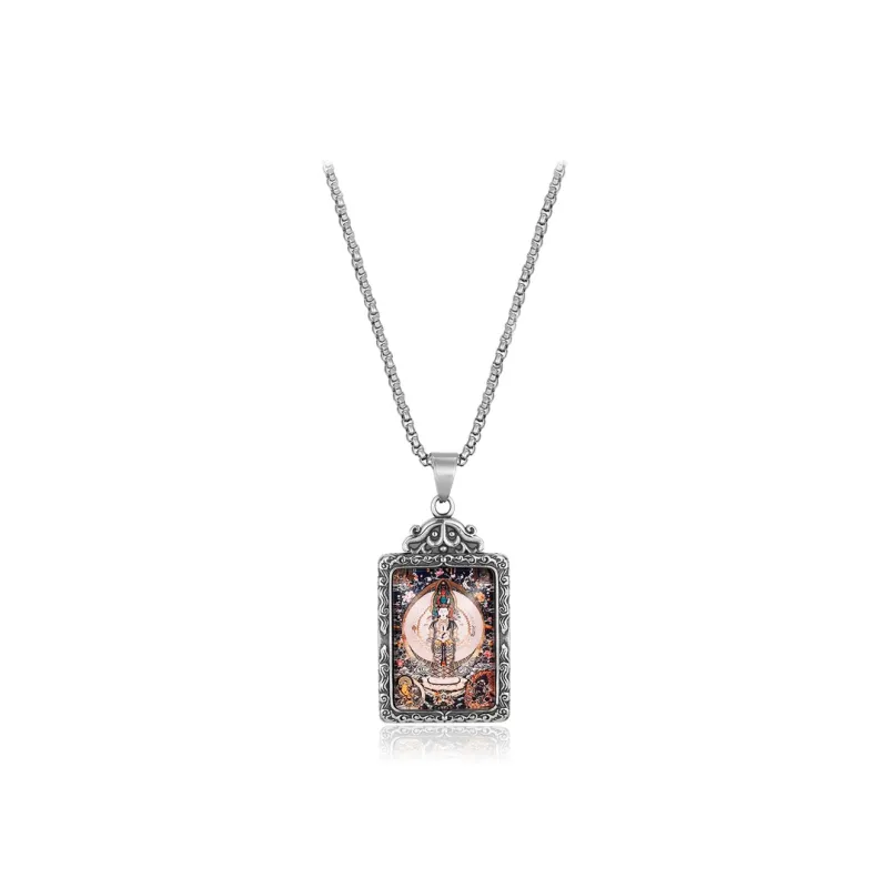 D.K.X Titanium Steel Necklaces Unisex-0