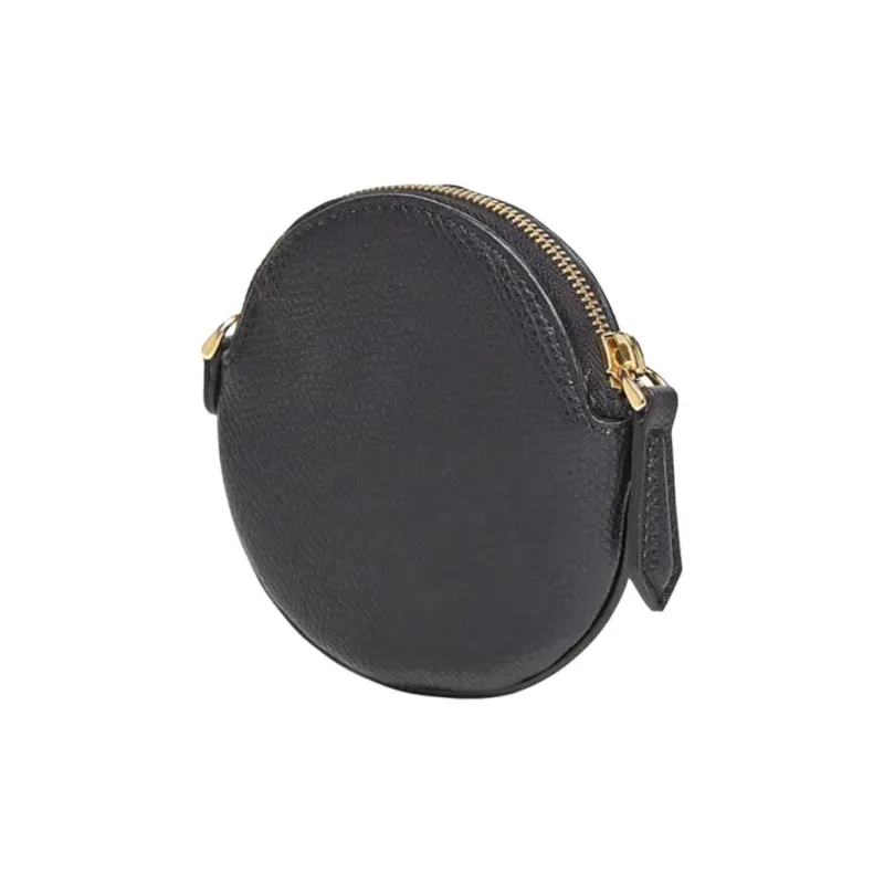 FENDI Leather Coin Purse Women's Brown-1