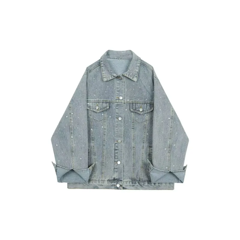 SECFLY OFFICIAL Denim Jacket Women's Light Blue-1