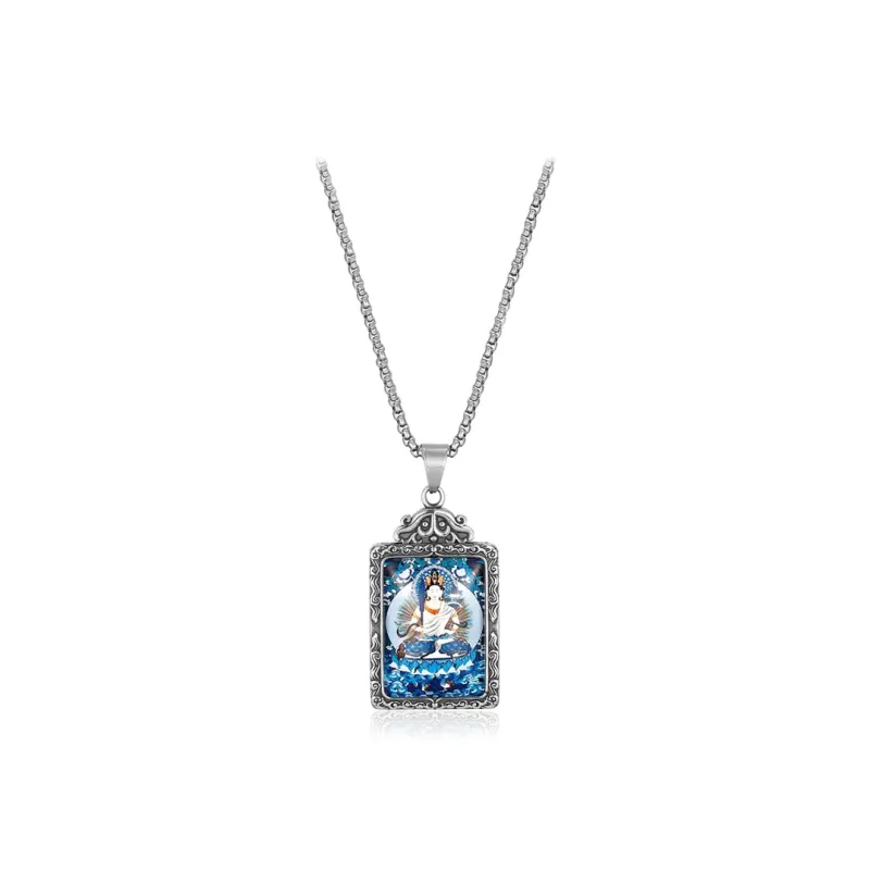 D.K.X Titanium Steel Necklaces Unisex-1