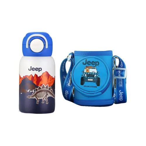 Jeep Outdoor Water Equipment Water Container 500ML Stainless Steel Silicone PP