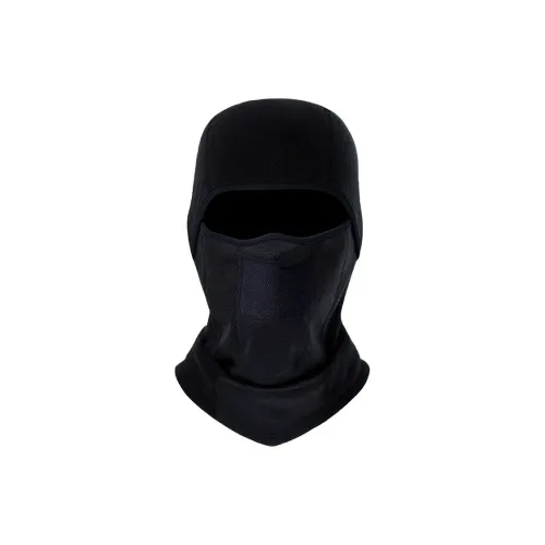 HNJ Riding Equipment Face Mask Unisex Windproof Fabric Black