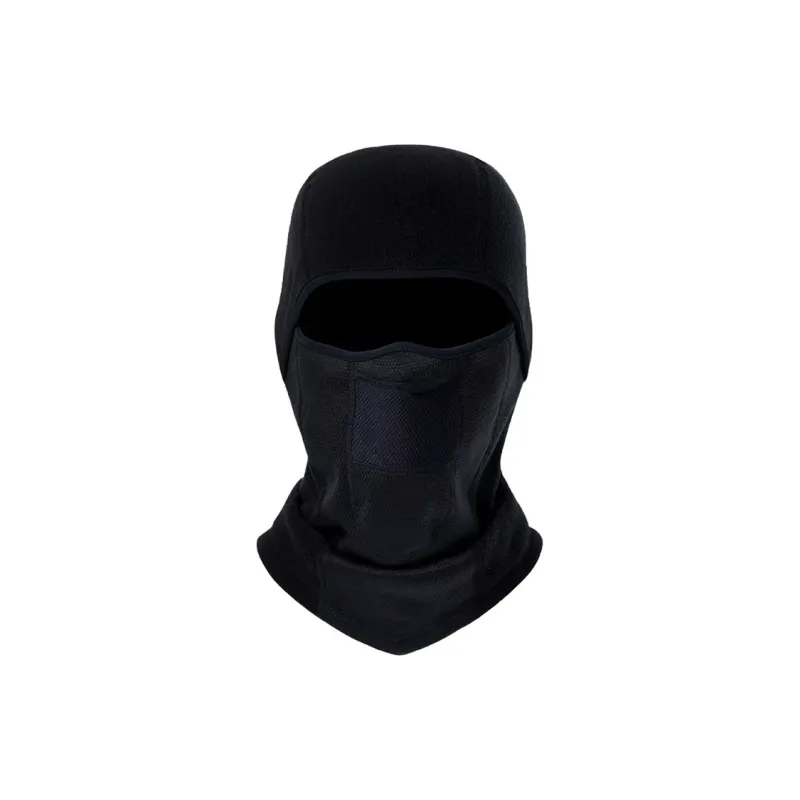 HNJ Riding Equipment Face Masks Unisex Windproof Fabric Black-0