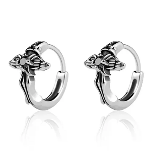 BKBU 925 Silver Needles Earrings Unisex
