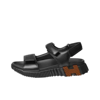 HERMES Junior One Strap Sandals Women's Black