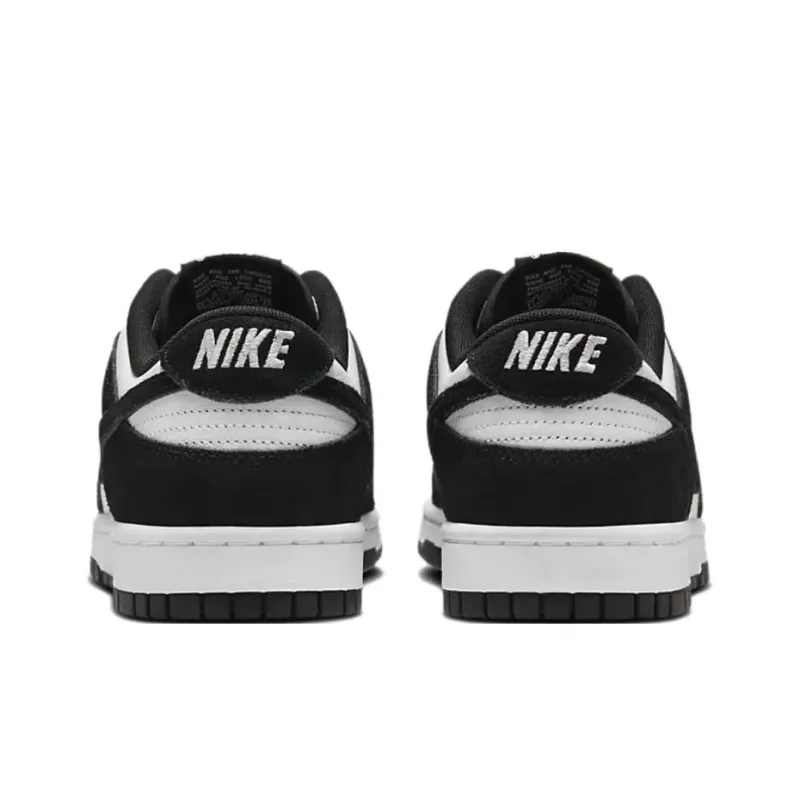 Nike Slip Resistant Shock Absorbers Lightweight Low Top Skateboard Shoes Unisex Black White-4
