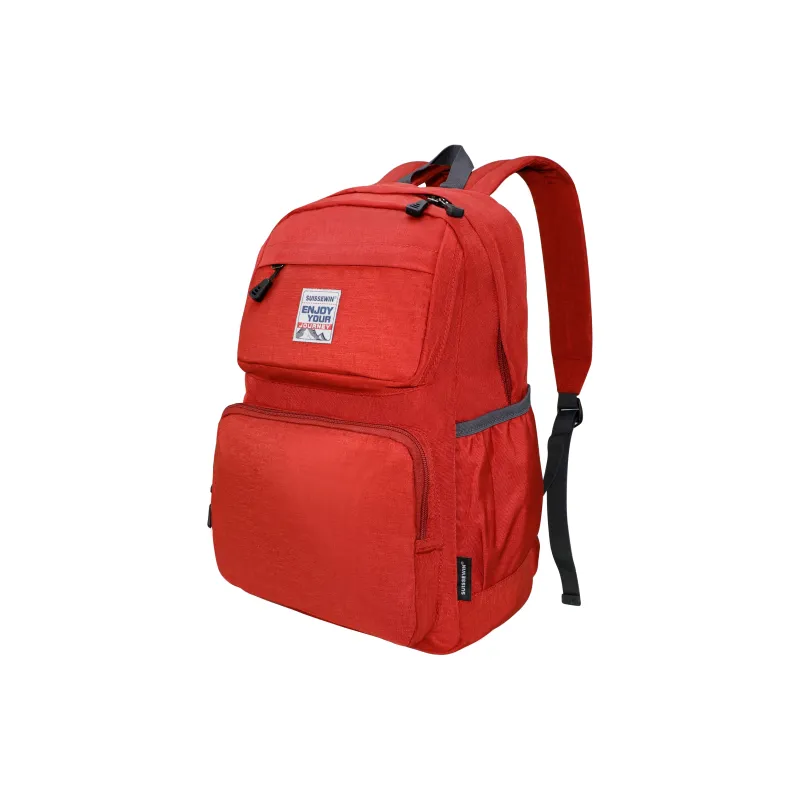 SUISSEWIN Fabric Large Capacity Campus Style Commuter Backpack Regular Men's Multicolor-3
