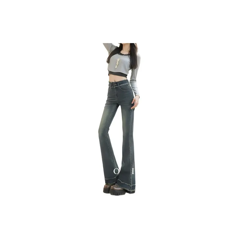 FAWENXIANGZI Jeans Women's Nostalgic Blue-6