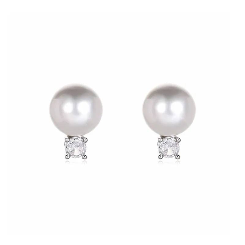 Rhymes Gold Plated Copper Stud Earrings Women's-0