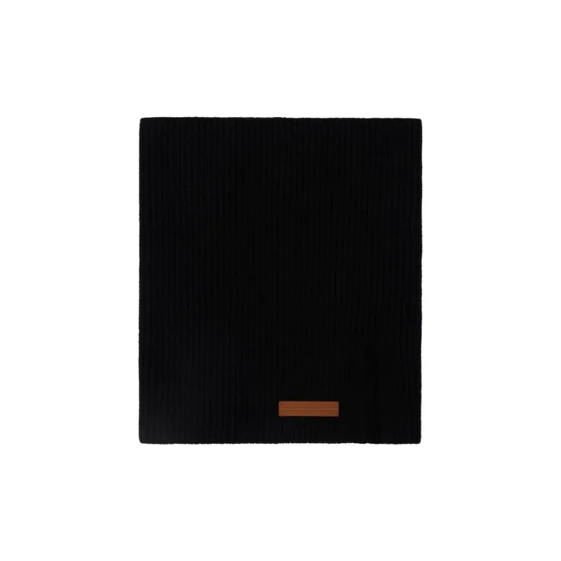 Zegna Cashmere Knit Scarves Men's Black-0