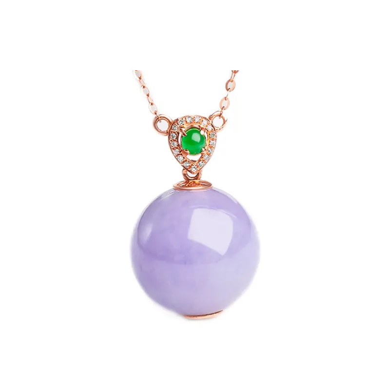 Oriental Jade Ice Glutinous Jadeite Necklaces Women's-0