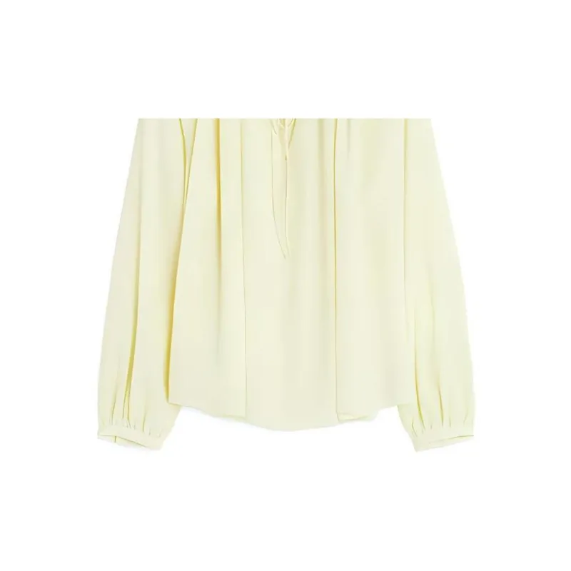 Lanvin Pleated Long Sleeved Blouse-4