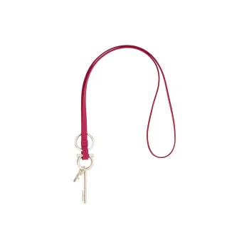 FERRAGAMO Cow Leather Keychains Women's Pink