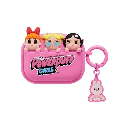 POP MART Suitable For Airpods Pro Silicone + Zinc Alloy CRYBABY X Girlish Headphone Cases