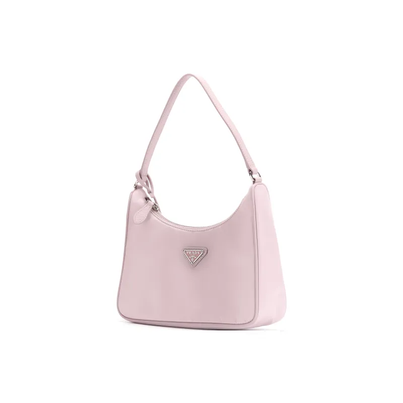 PRADA Re Edition Fabric Shoulder Bag Handbags Shoulder Bags Women's Pink-3
