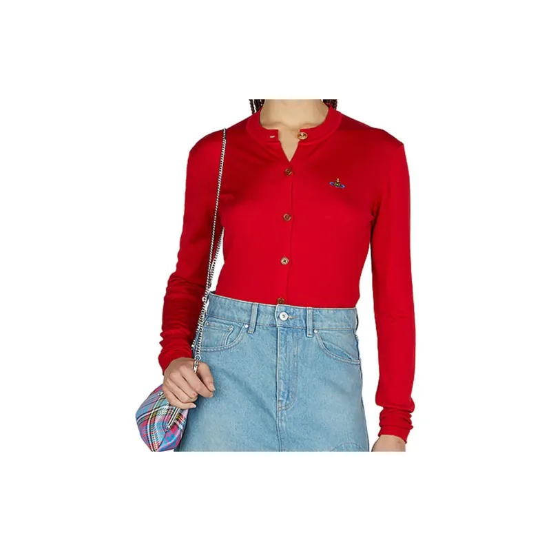 Vivienne Westwood Orb Embroidered Buttoned Cardigan-5