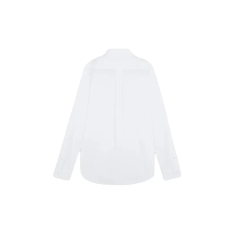 Maison Kitsune Fox Head Embroidered Long Sleeved Shirt-1