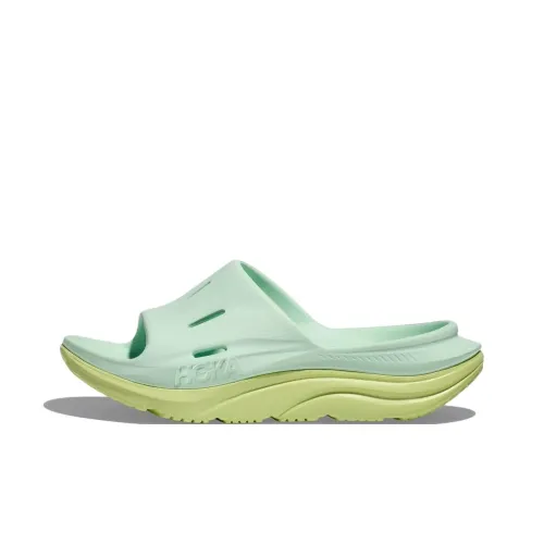HOKA ONE ONE Ora Recovery Slide 3 Aqua Breeze Celery Juice