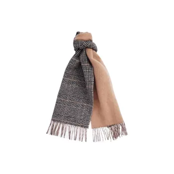 BARBOUR Wool Knit Scarves Women's Brown