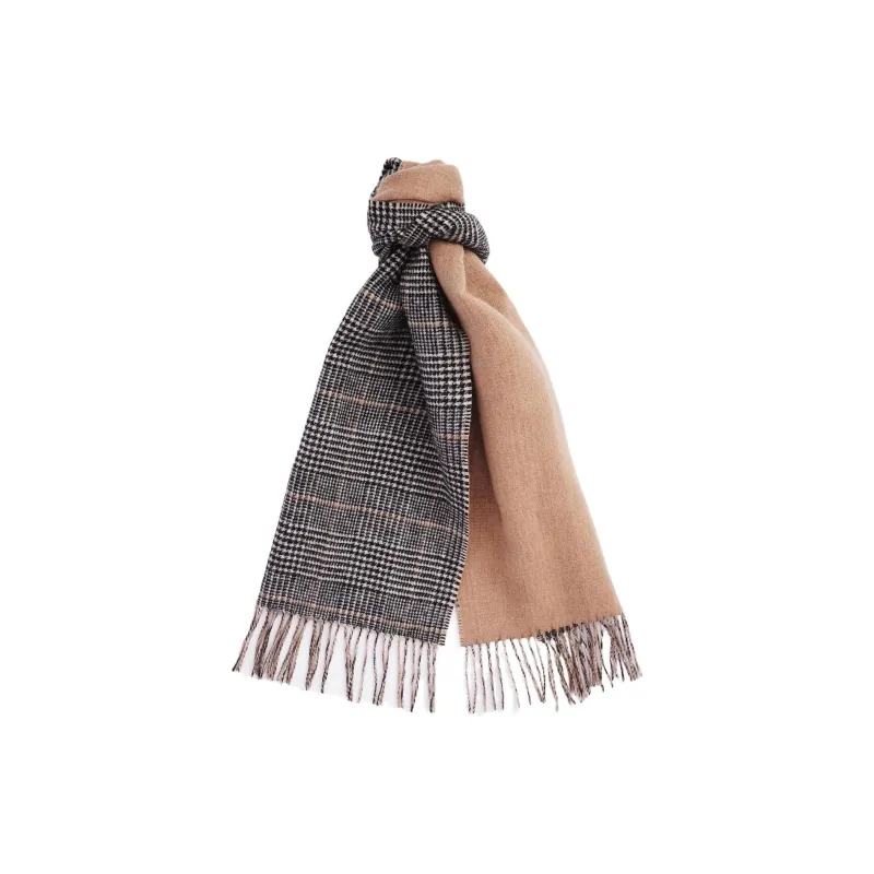 BARBOUR Wool Knit Scarves Women's Brown-0