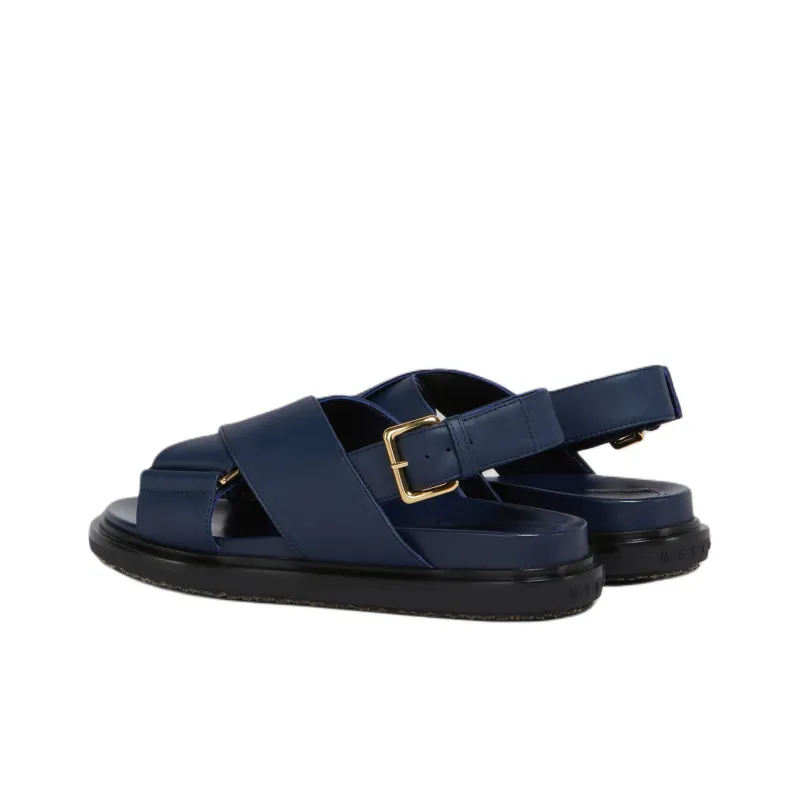 MARNI Logo Embossed Buckled Sandals Women's-3