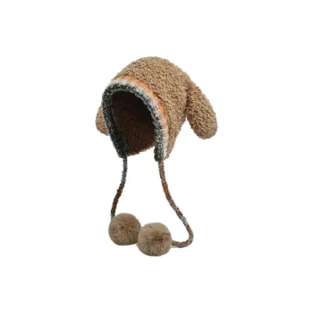 FREE RABBITⅡ Fall And Winter Thickened Warm Ear Protection Knitted Fabric Beanie Unisex