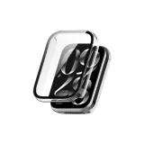 Transparent[PC+Tempered Integrated Protective Case]Scratch-Resistant Impact-Resistant ★ Precise Cut-Out
