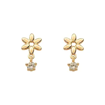 BLESSED BULLET Copper Stud Earrings Women's