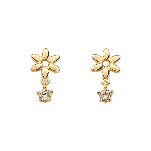 BLESSED BULLET Copper Stud Earrings Women's