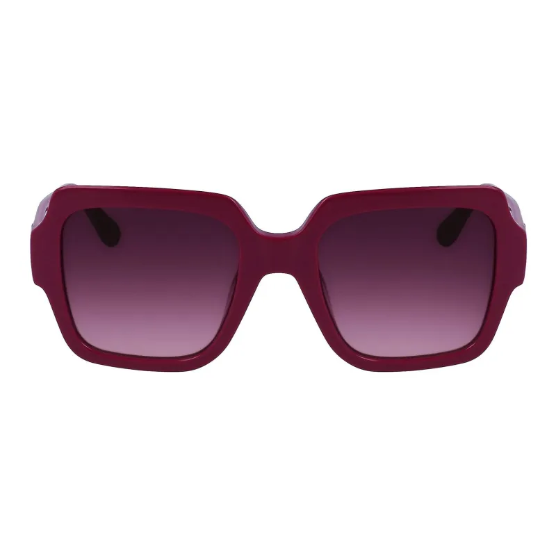 KARL LAGERFELD Acetate Square Sunglasses Women's Purple-1