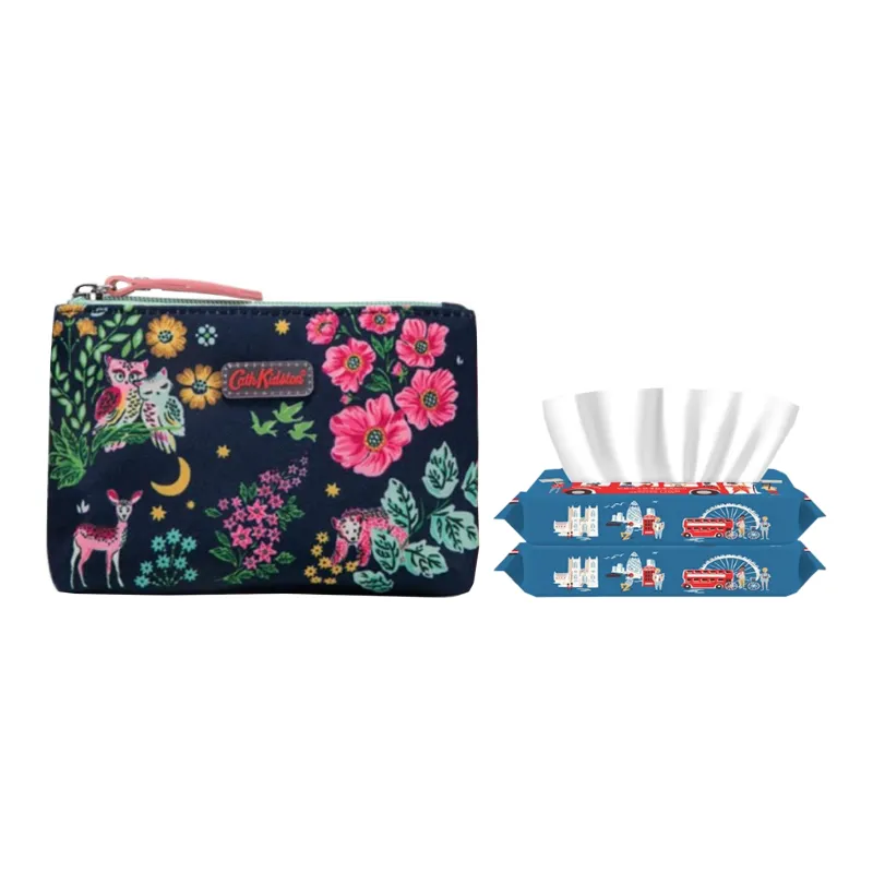 Cath Kidston Silky Ultra-Soft Facial Towel And Makeup Bag Combo Portable Cleaning-0