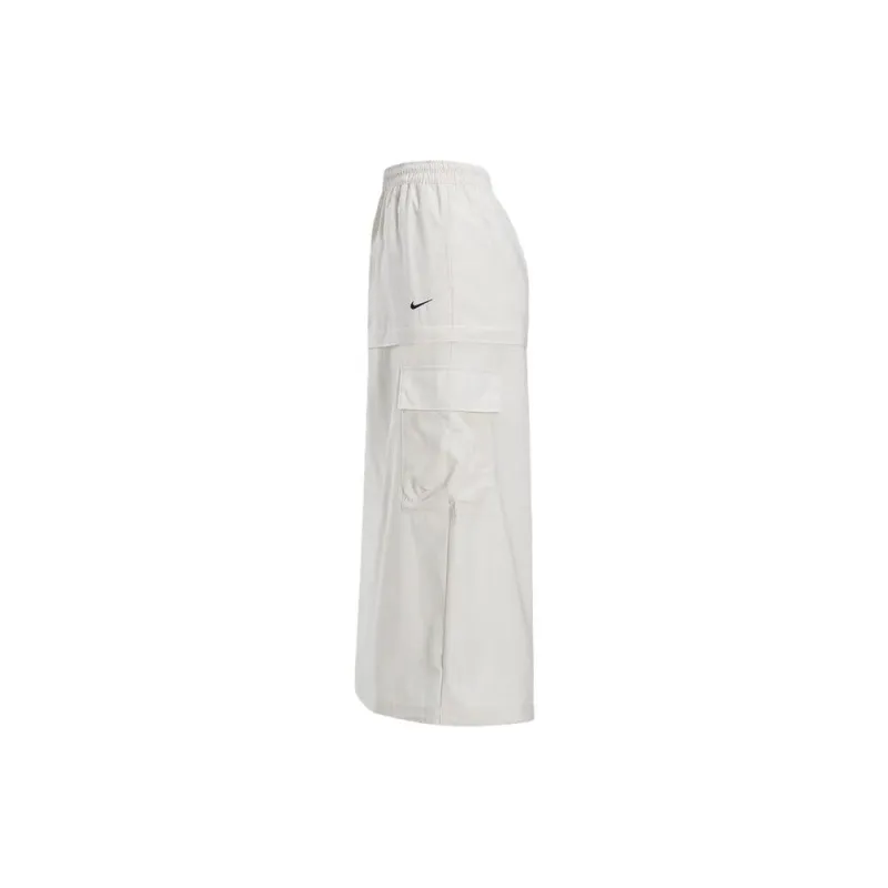 Nike Casual Long Skirts Women's White-2
