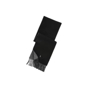 Polo Ralph Lauren Wool Nylon Wool Blend Knit Scarves Men's Black