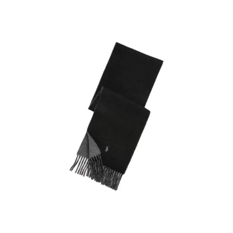 Polo Ralph Lauren Wool Nylon Wool Blend Knit Scarves Men's Black-0