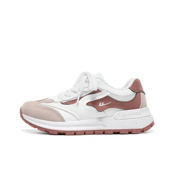 WARRIOR Ride The Wind And Waves Series Casual Shoes Women's Low Top White Light Pink
